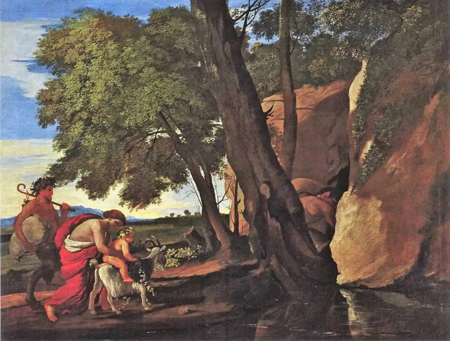 Bacchus barndom - Nicolas Poussin