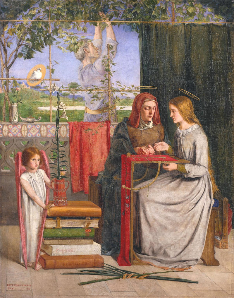 Jomfru Marias barndom - Dante Gabriel Rossetti