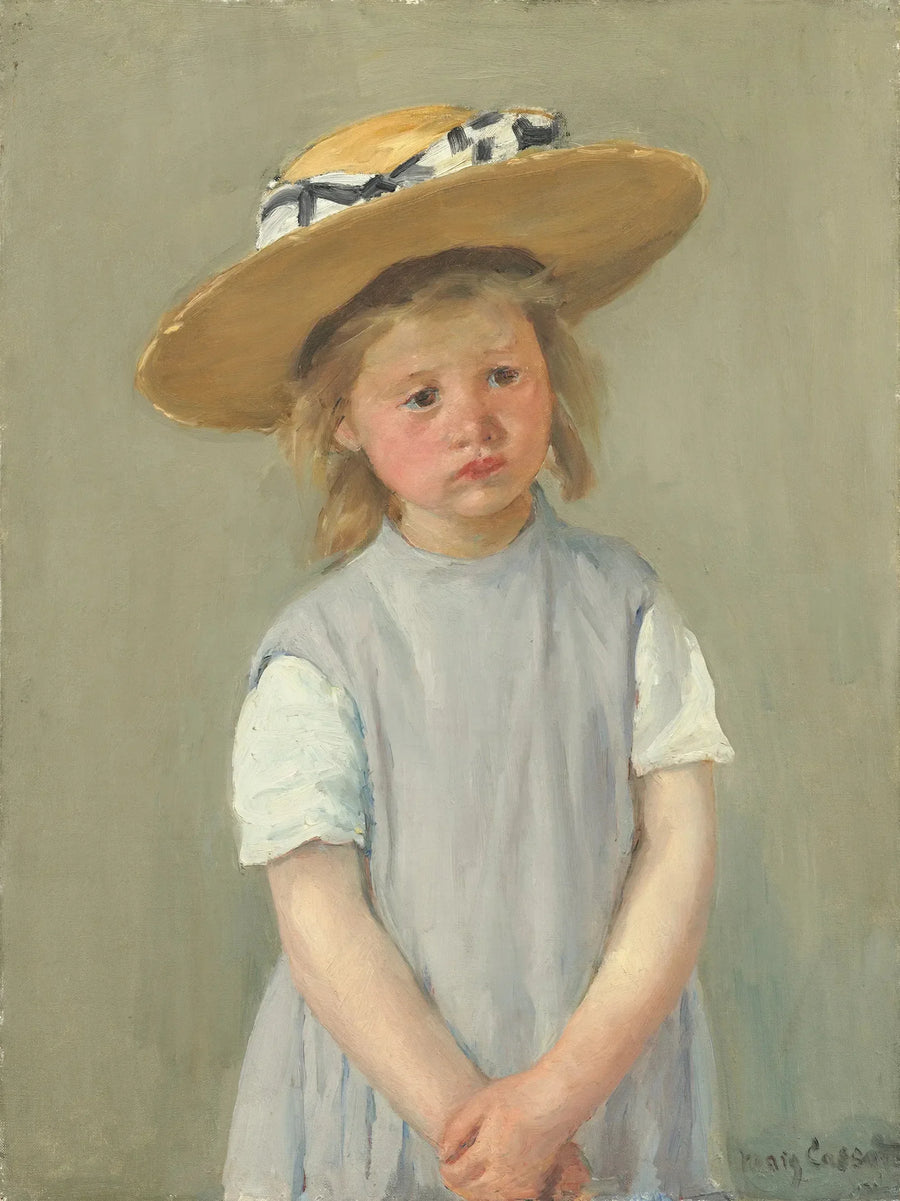 Barnet med stråhatt - Mary Cassatt