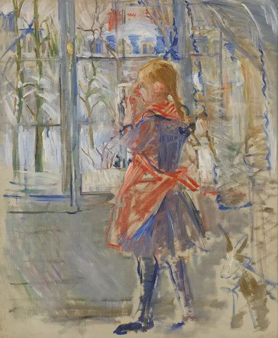 Barnet med den røde forkle - Berthe Morisot