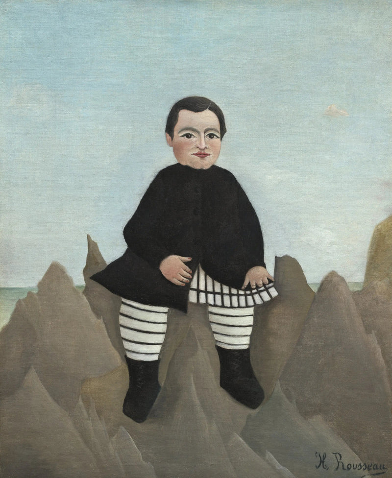Barnet ved klippene - Henri Rousseau