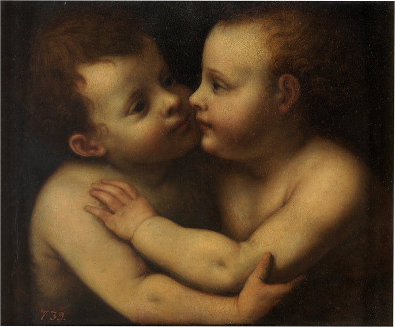Barnet Jesus og hellige Johannes Døperen - Bernardino Luini