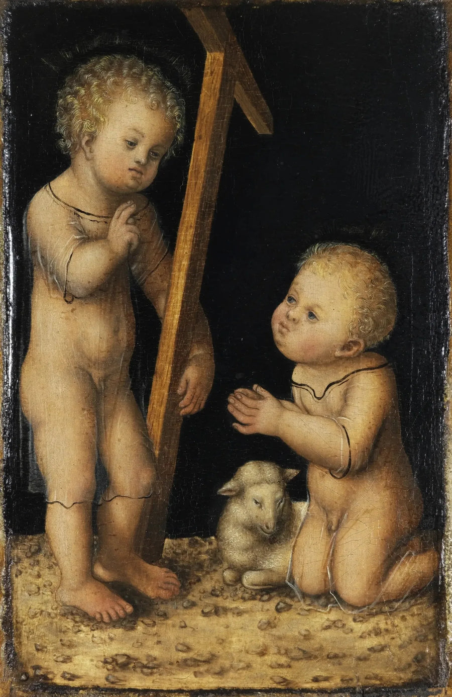 Jesusbarnet og Johannes Døperen - Lucas Cranach den eldre