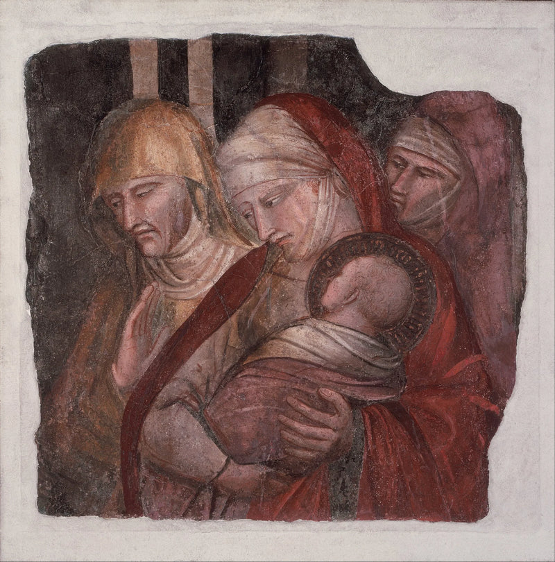 Den hellige Johannes Døperen barn presentert for Zakarias - Spinello Aretino