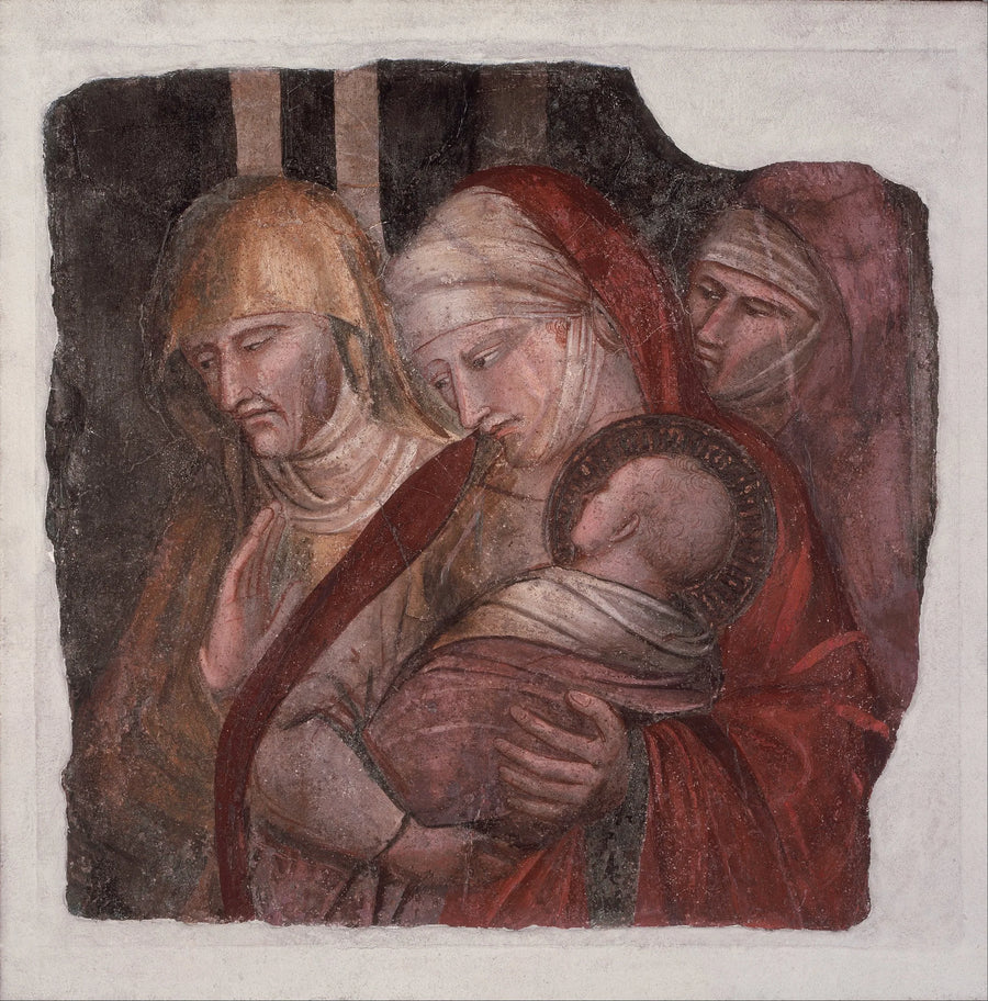 Den hellige Johannes Døperen barn presentert for Zakarias - Spinello Aretino