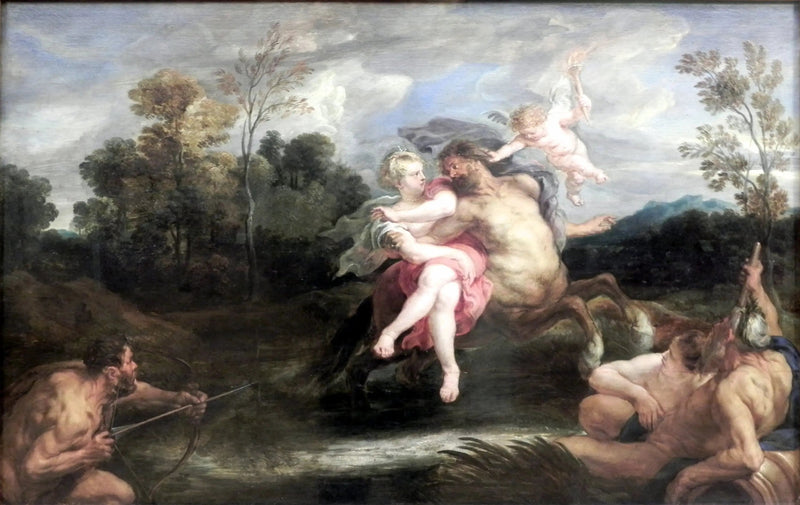 Déjanire sin bortføring av kentauren Nessus - Peter Paul Rubens