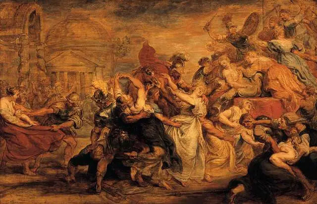 Sabinernes borttagning - Peter Paul Rubens