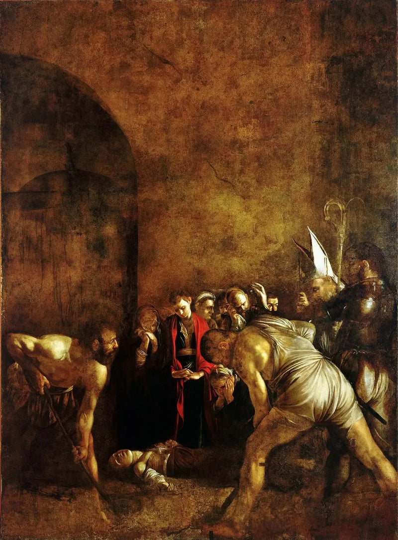 Begravelsen av hellige Lucia - Caravaggio