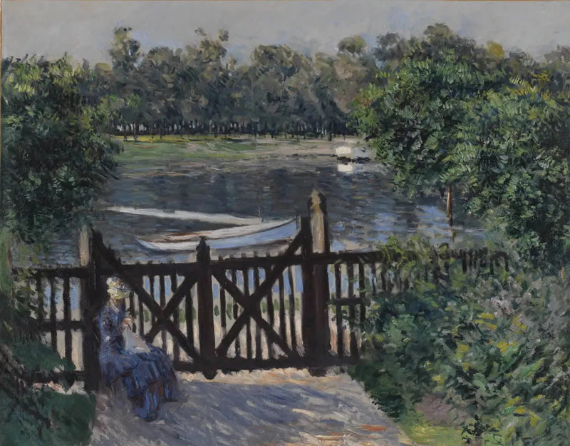 Inngangen til hagen, Petit-Gennevilliers - Gustave Caillebotte