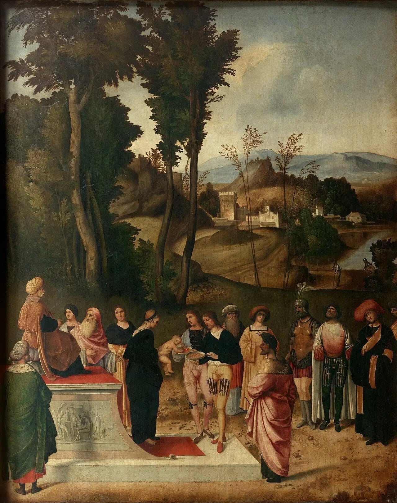 L'Épreuve du feu de Moïse - Giorgione image 1 reproduction d’œuvre d’art à l’huile