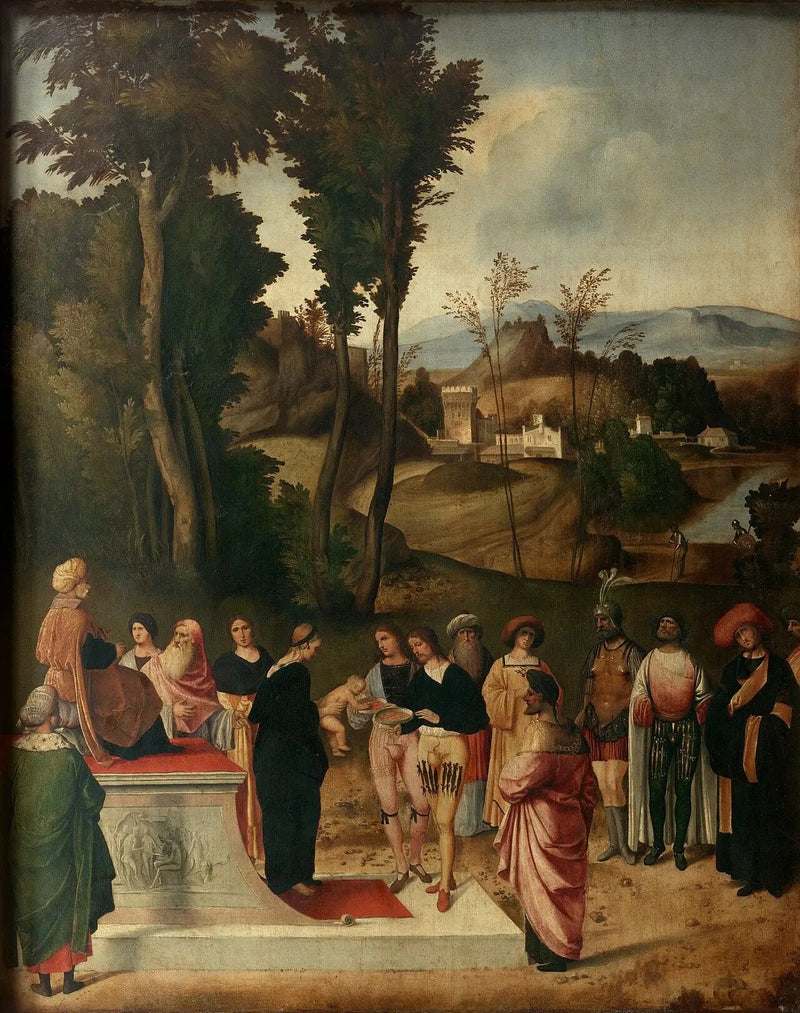 Moises' prøve av ild - Giorgione