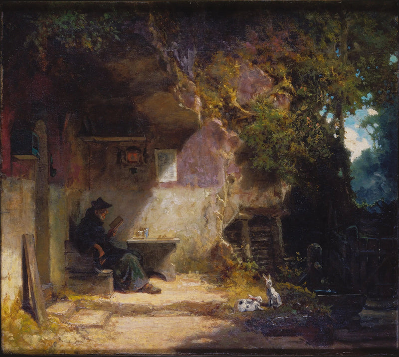Eremitten foran sin tilflukt - Carl Spitzweg