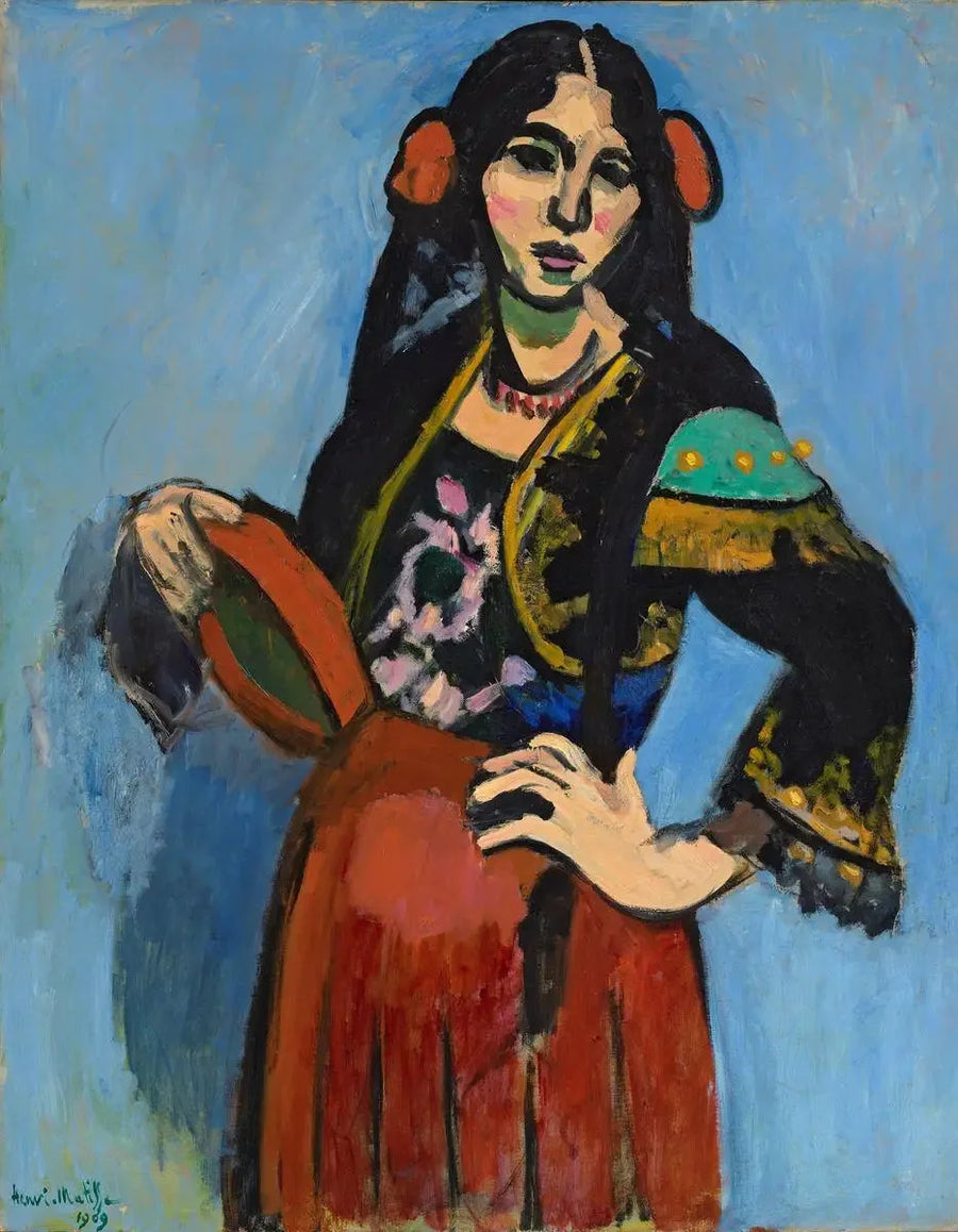 Den spanske kvinnen med tamburin - Henri Matisse