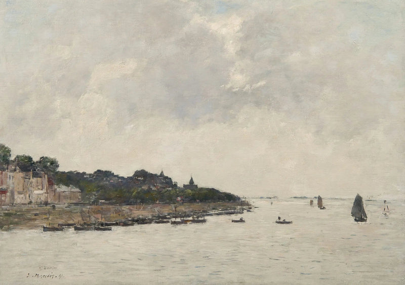 Estuaret ved Somme i Saint-Valéry-sur-Somme - Eugène Boudin