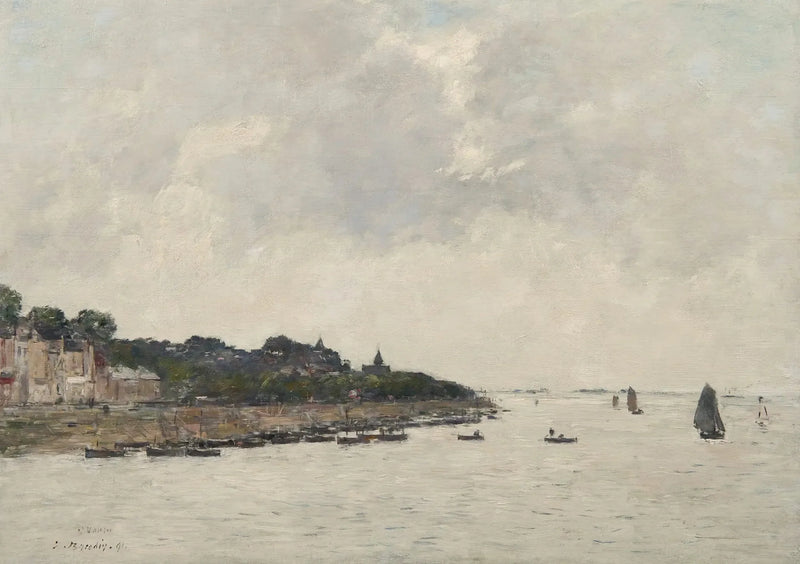 Estuaret ved Somme i Saint-Valéry-sur-Somme - Eugène Boudin
