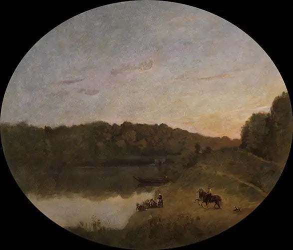 Ville-d'Avray-sjøen - Jean-Baptiste Camille Corot