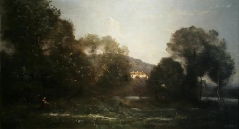 Ville d'Avray-sjøen - Jean-Baptiste Camille Corot