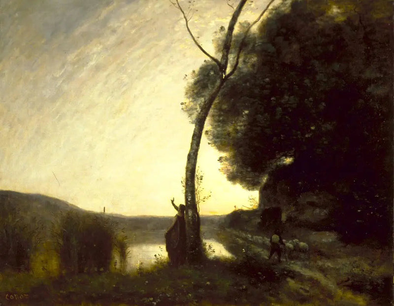 Stjernen til hyrden - Jean-Baptiste Camille Corot
