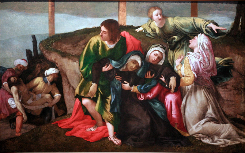 Vår Frues forsvinning under transporten av Kristus - Lorenzo Lotto