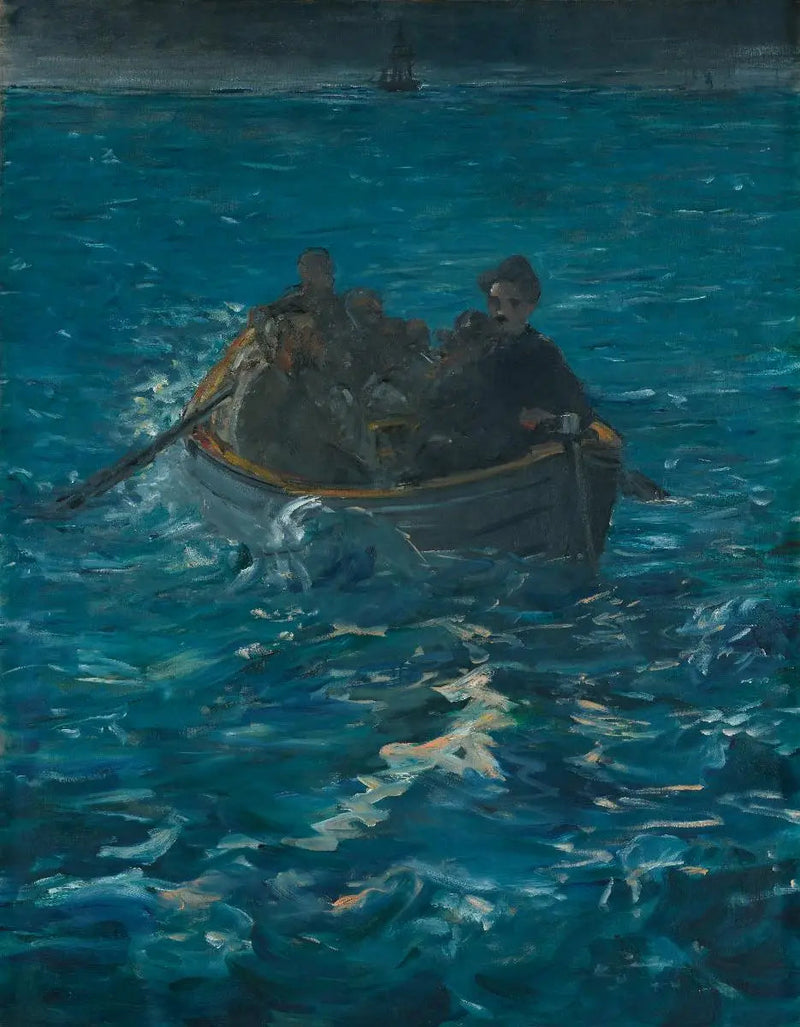 Rømningen fra Rochefort - Édouard Manet