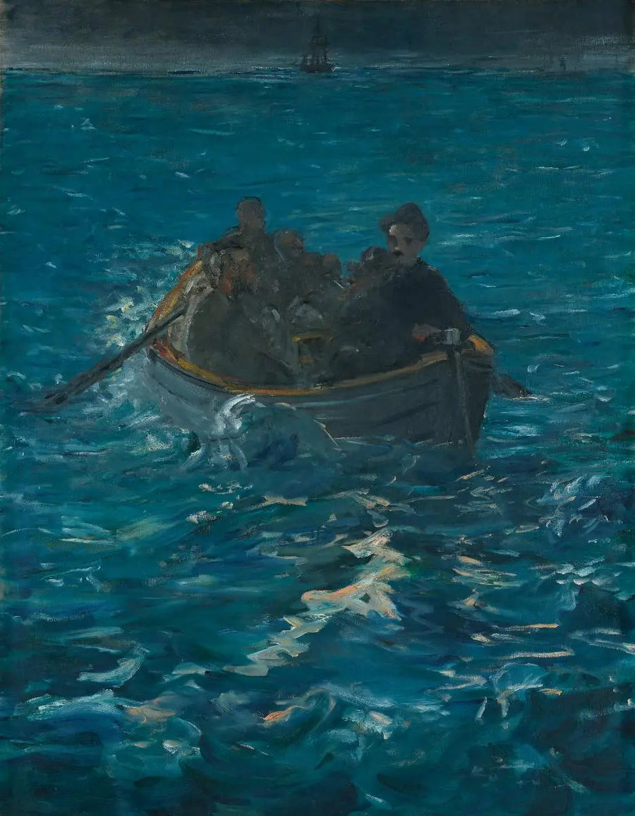 Rømningen fra Rochefort - Édouard Manet