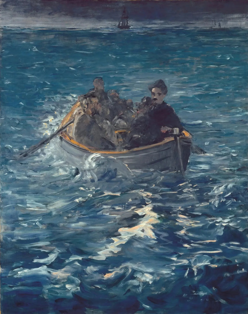 Rømningen fra Rochefort - Édouard Manet