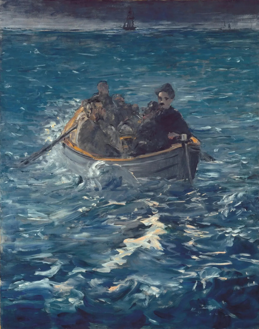 Rømningen fra Rochefort - Édouard Manet