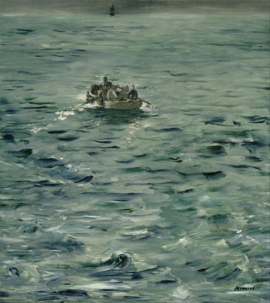 Rømningen fra Rochefort - Édouard Manet