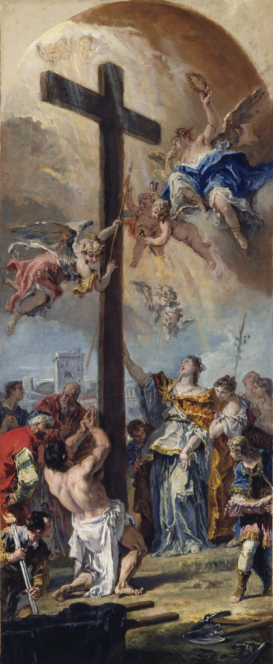 Høydepunktet av den sanne korset - Sebastiano Ricci