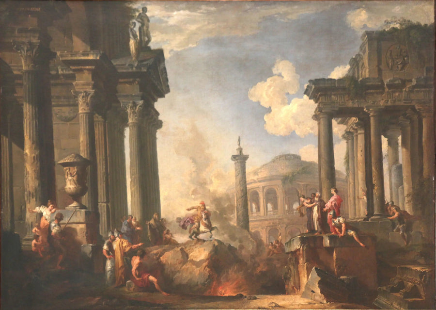 Forklaringen på Marcus Curtius - Giovanni Paolo Panini

Source:
L'explication de Marcus Curtius - Giovanni Paolo Panini