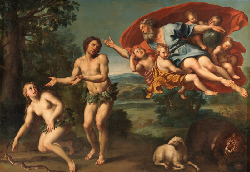 Utvandringen av Adam og Eva - Domenichino