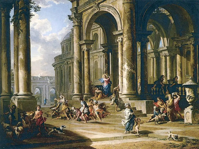 Utkastelsen av vekslere fra tempelet - Giovanni Paolo Panini

Source:
L'expulsion des changeurs du Temple - Giovanni Paolo Panini
