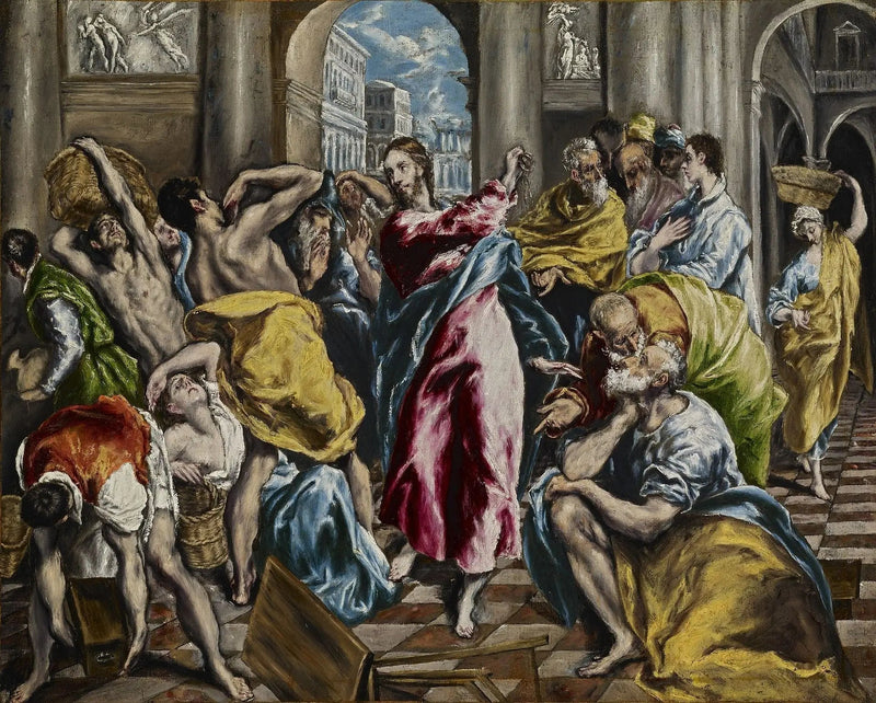Utestengelsen av kjøpmennene fra tempelet - El Greco