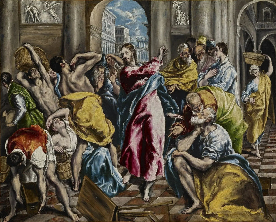 Utestengelsen av kjøpmennene fra tempelet - El Greco