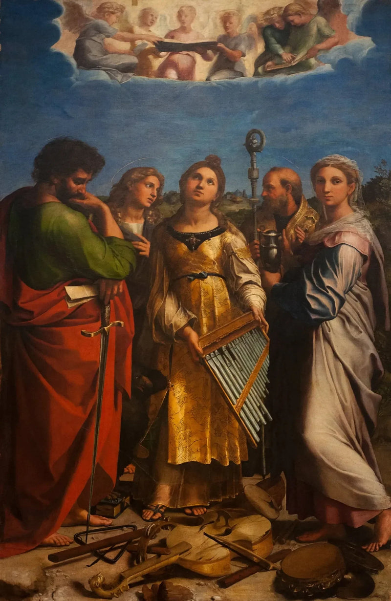 Den ekstatiske St. Cecilia - Raphael Sanzio