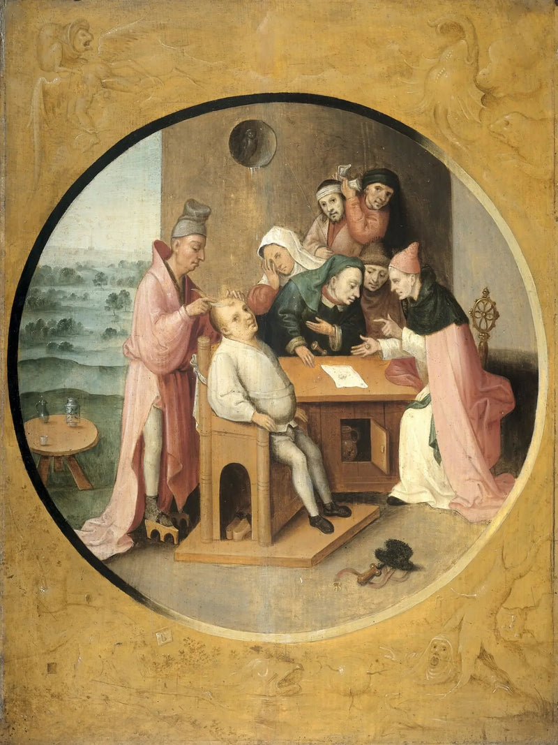 Utdraget av Galenskapens Stein - Hieronymus Bosch