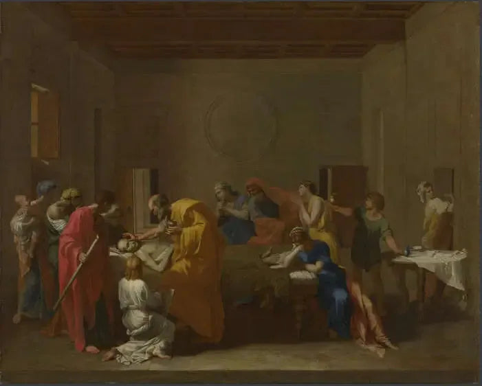 Den siste salving - Nicolas Poussin