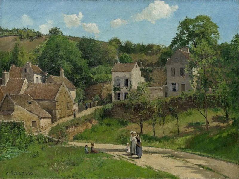 L'Hermitage i Pontoise, Kullene i L'Hermitage, Pontoise - Camille Pissarro