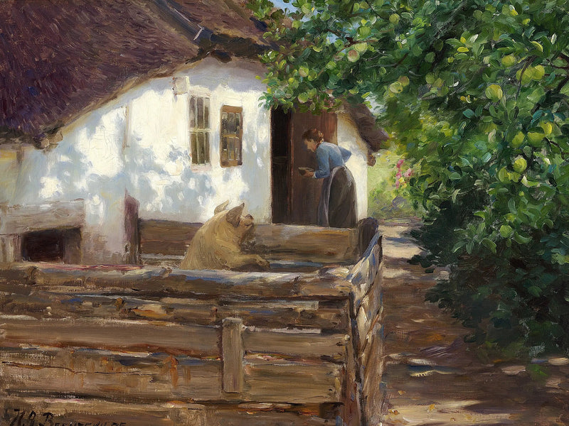 Svinets måltidstid. - H. A. Brendekilde

Source:
L'heure du repas du cochon. - H. A. Brendekilde