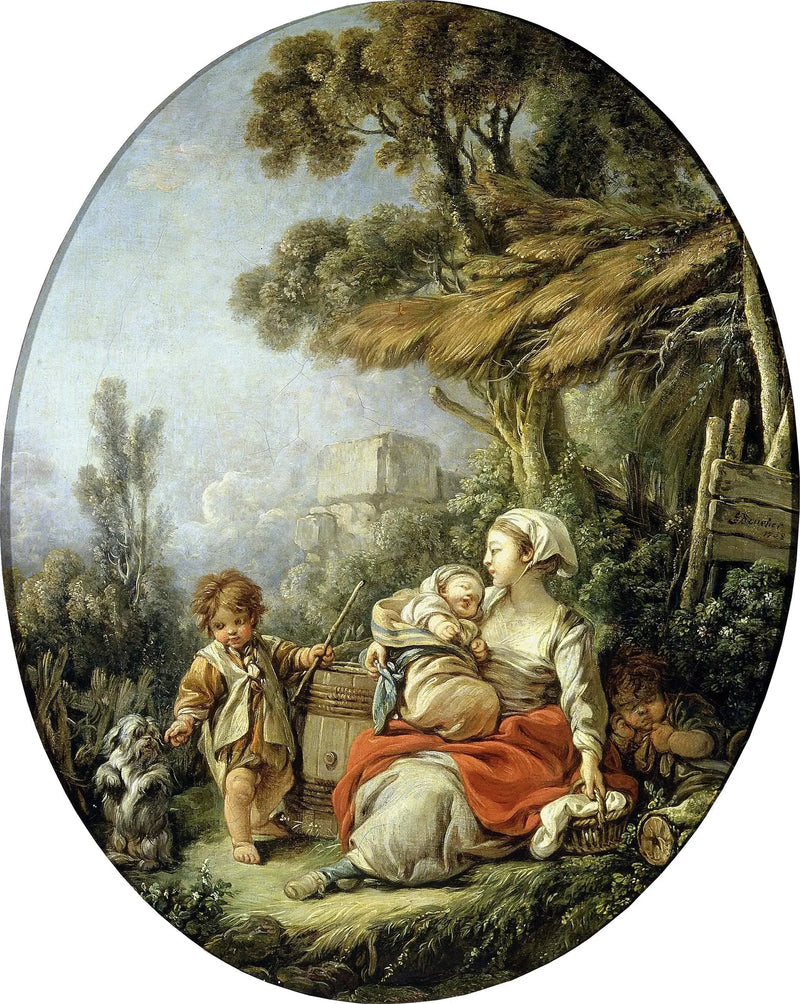 Den lykkelige mor - François Boucher