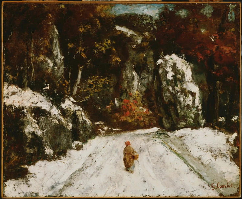 Vinter i Jura - Gustave Courbet