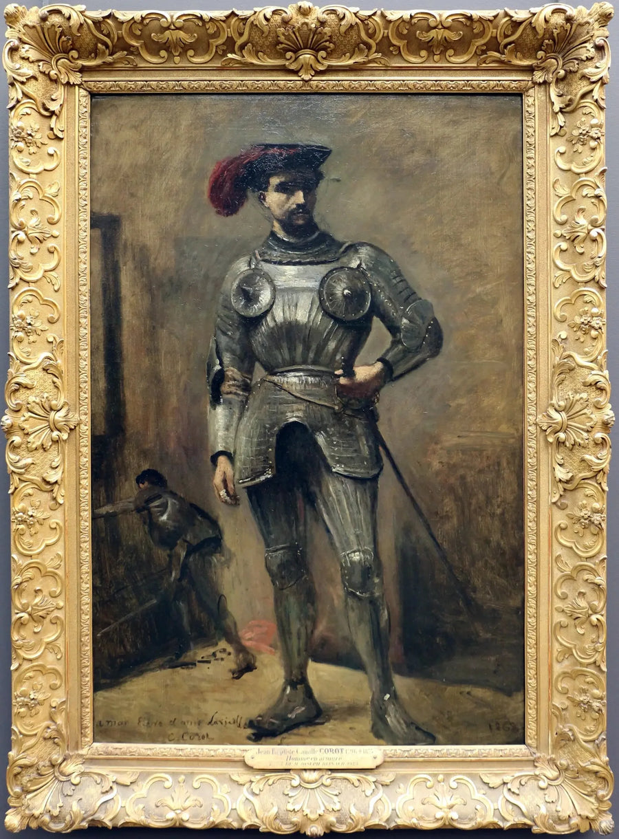 Mannen med rustningen - Jean-Baptiste Camille Corot