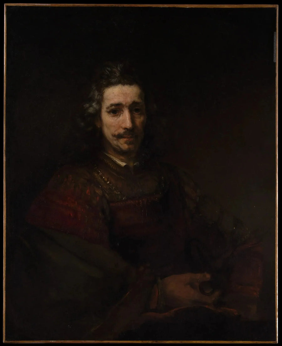 Mannen med forstørrelsesglass - Rembrandt