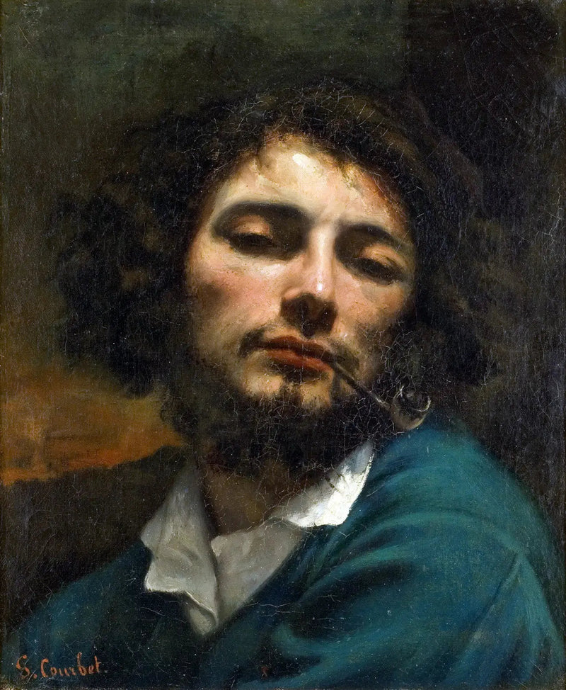 Mannen med pipe - Gustave Courbet