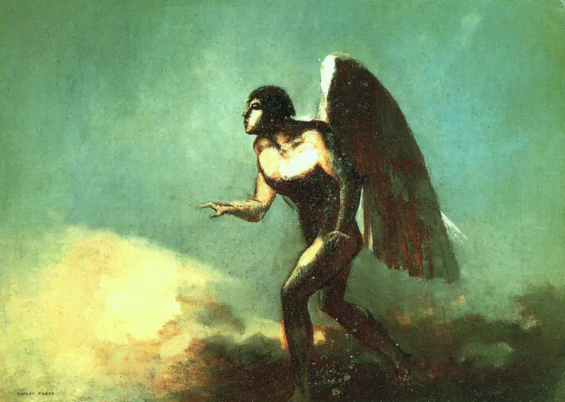 Den flygende mannen - Odilon Redon