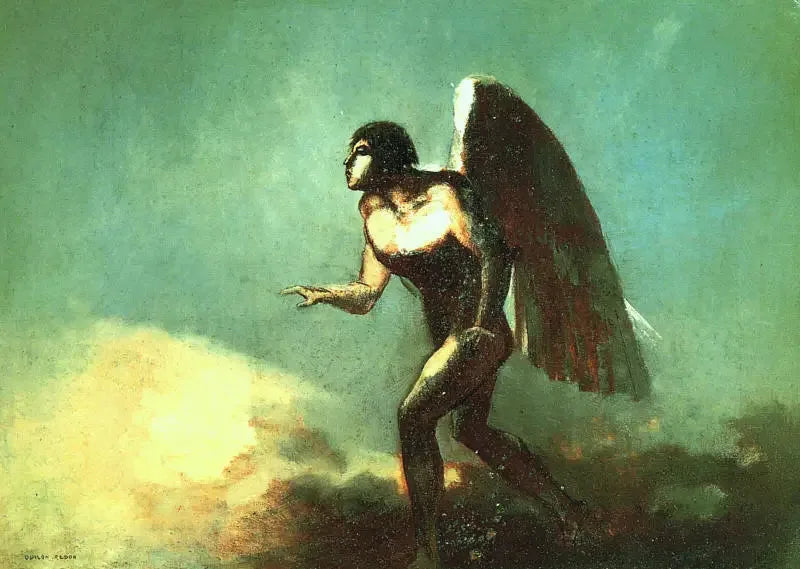 Den flygende mannen - Odilon Redon