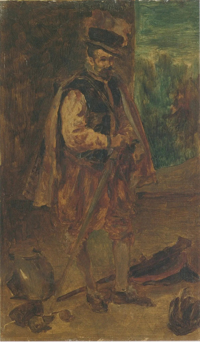 Mannen med en stokk - Édouard Manet