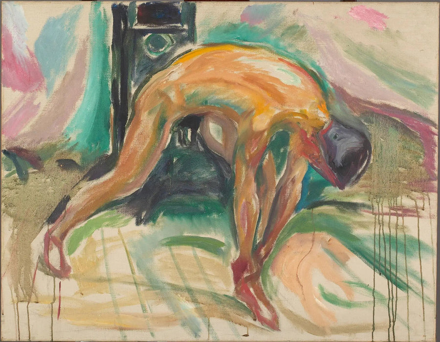 Mannen holder ikke lenger på ankelen - Edvard Munch