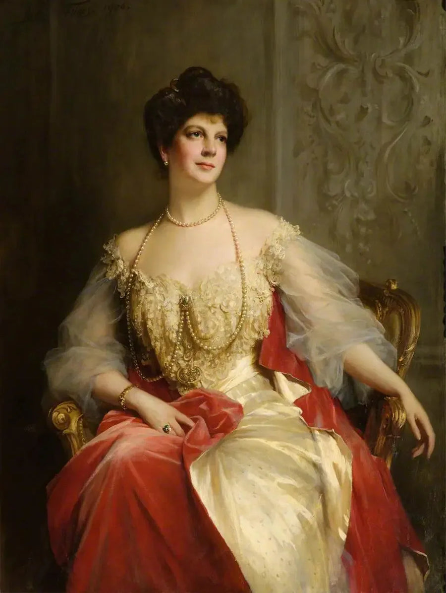 Den ærede Ethel Louise Forbes-Leith (1872–1930), Lady Forbes Leith - Luke Fildes

Source:
L'honorable Ethel Louise Forbes-Leith (1872–1930), Lady Forbes Leith - Luke Fildes