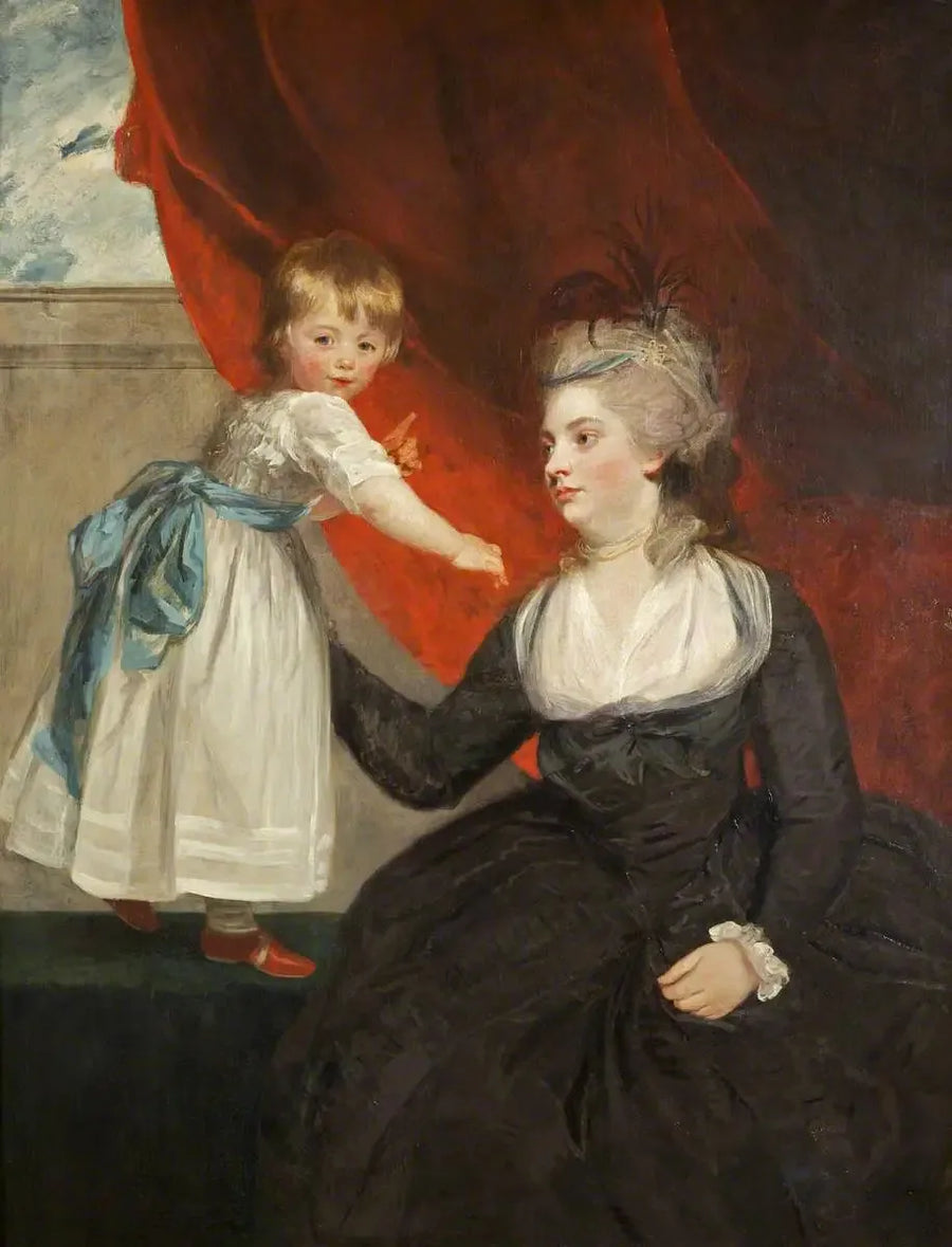 Den ærede Frances Courtenay, Lady Honywood (født i 1763) og datteren hennes - Joshua Reynolds